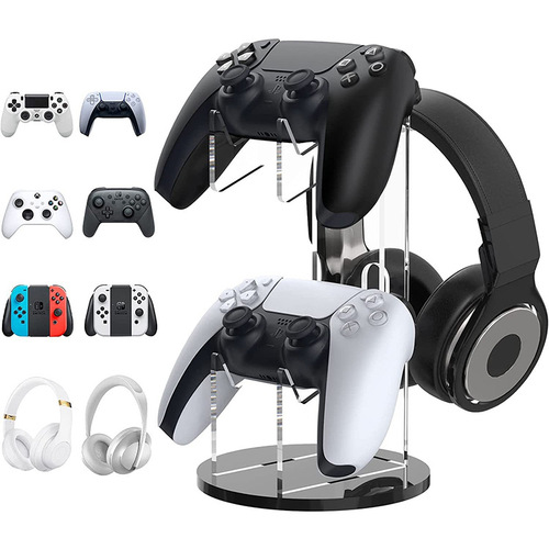Acrylic headphone stand game controller display stand PS4 wireless display stand blue desktop display stand