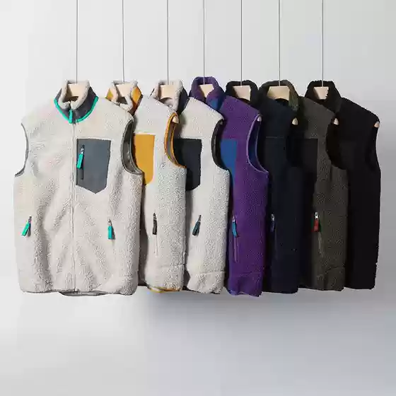 New Fall 2025 Faux Sheepskin Lining Vest Jacket for Men and Women Unisex Warm Fleece Casual Anti-Cold