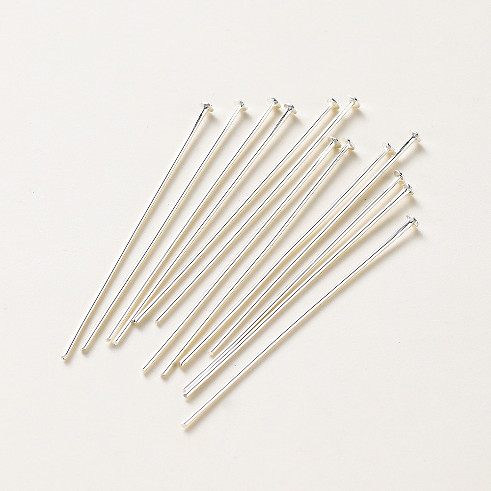 Thick silver color-preserving flat-head needle
