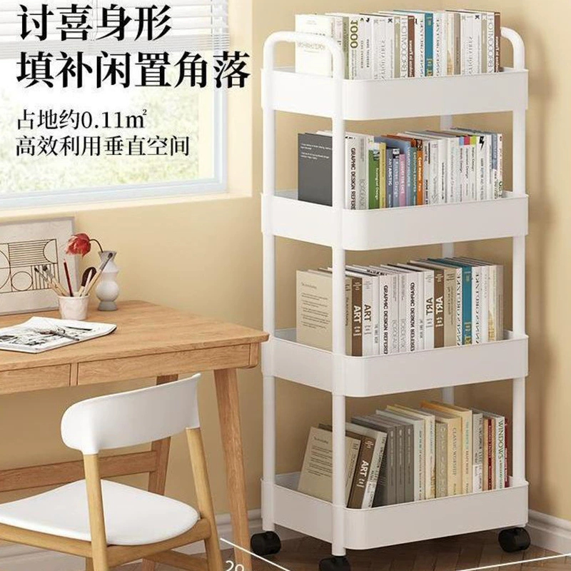 Маленькие тележки штрихов Kitchen Folk спальня Многоуровневый перекус мобильный шкаф для ванной