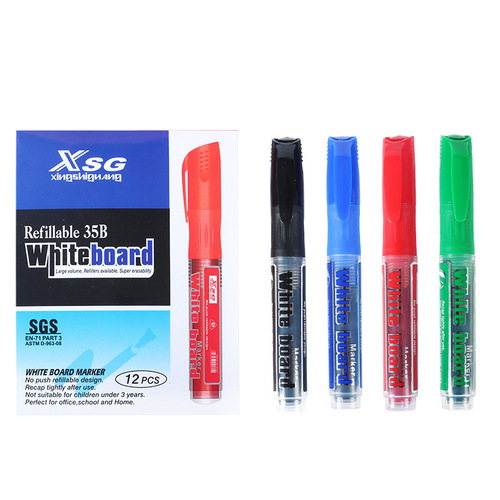 Whiteboard markers can be refilled and erasable, environmentally friendly and non-toxic, water-based pens with replaceable cartridges, easy to erase, for children and teachers.