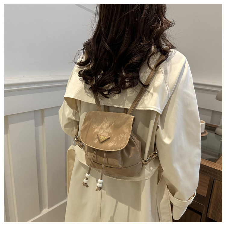 360g Weight Sewing Thread Fashion Element Flip Cover Closure Type Double Shoulder Straps Strap Type Functional Backpack Bags Type Casual Occasion Nylon Material Women's Backpack Backpack Solid Color Pattern All Seasons Season Women's Gender Elegant, Preppy Style Style Square Shape Solid Color Casual Women's Backpack Functional Backpack 9