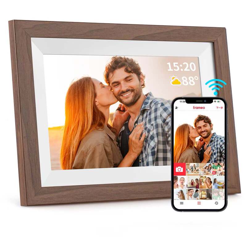 Cross-Border New Model 10.1 Wood-Like Photo Frame Frameo High-Definition Electronic Cloud Photo Album Mobile Phone Image Push Digital Cross-Border New Model 10.1 Wood-Like Photo Frame Frameo High-Definition Electronic Cloud Photo Album Mobile Phone Image Push Digital