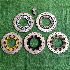 Nmax nvx155フロントディスクブレーキディスクcncフローティング改造ブレーキパッド260mm 10pinに適用