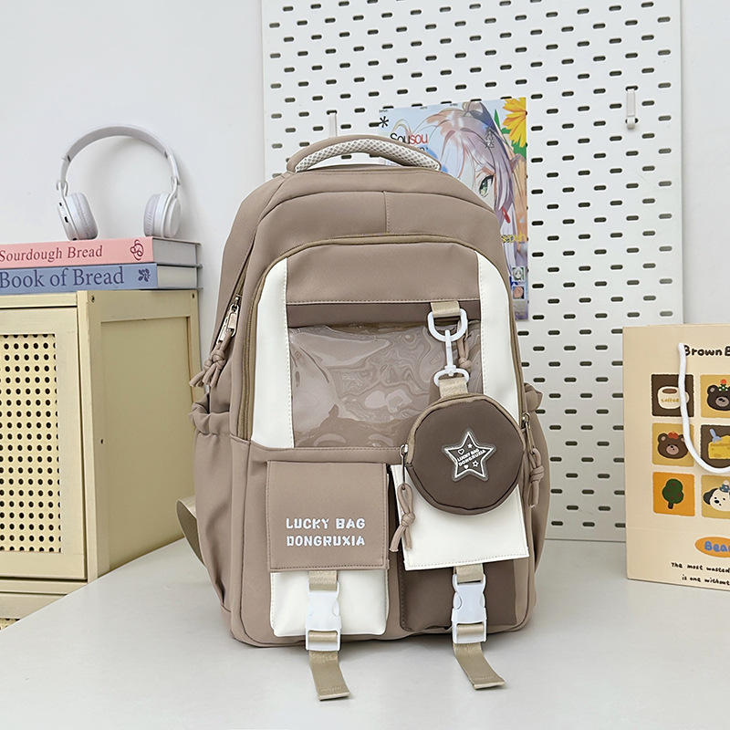 Linda mochila escolar para estudiantes de gran capacidad nueva mochila para estudiantes de secundaria y universitarios