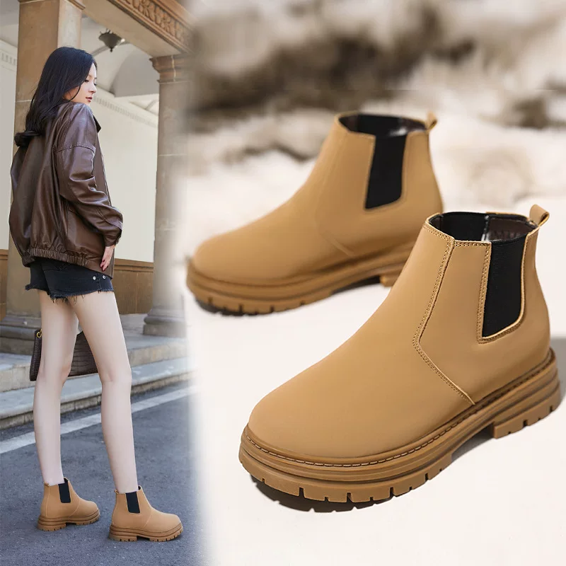 Martens, demi-season low boots, plus size