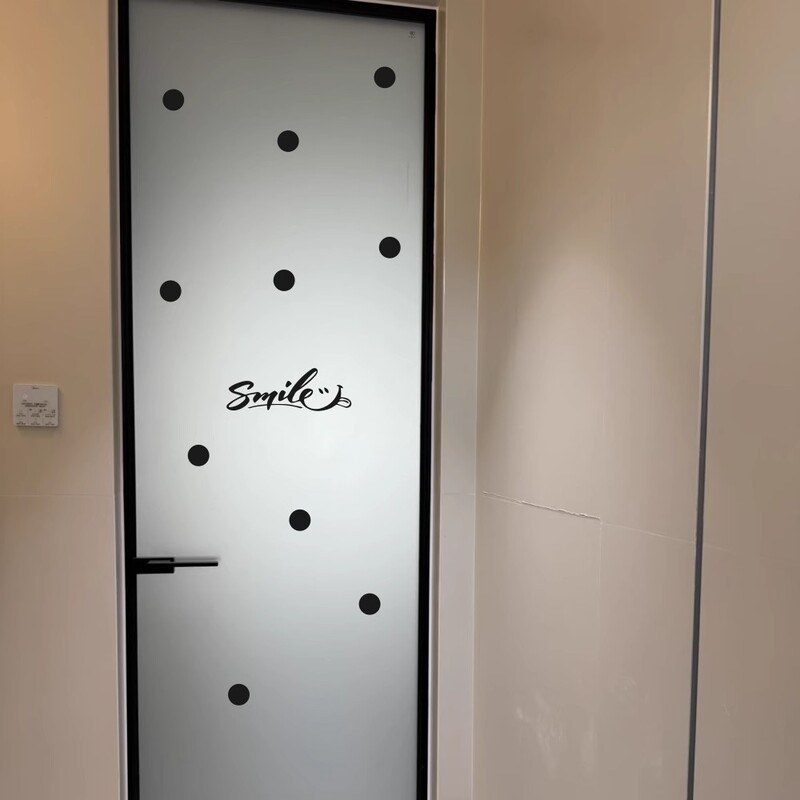 Polka Dot Stickers English Smile Lucky Day Glass Door Sliding Door Creative Decorative Wall Stickers Removable Polka Dot Stickers English Smile Lucky Day Glass Door Sliding Door Creative Decorative Wall Stickers Removable