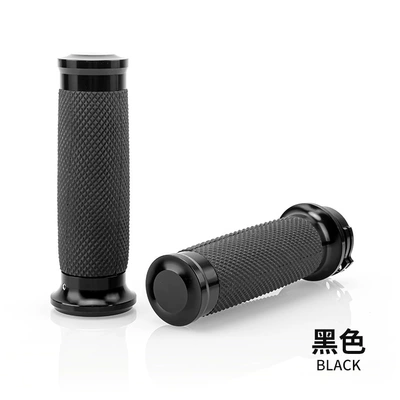 Motorcycle Handlebar Cover Harley 883 1200 Modified Accessories 25mm Handlebar Universal Handlebar Glue Retro Handlebar Cover (Motorcycle Safety Supplies) - black-harley-883-handle-glue-round-head-flat-head