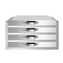 加厚加大不锈钢二层三抽50X50一抽一份粉撑商用抽屉式拉肠粉机