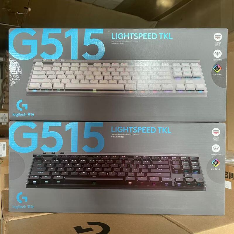 Logi G515 Tkl Lightspeed Mechanical Keyboard G515Tkl Bluetooth Wireless Gaming Keyboard Low-Profile Switches