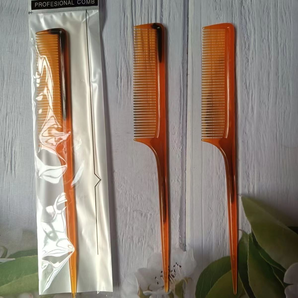 防静电密齿梳家用美发尖尾梳头梳塑料长发尖头梳理发护发大号梳子