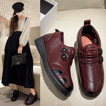 冬季新款老北京布鞋加绒加厚中老年棉鞋防滑保暖短筒妈妈雪地棉靴