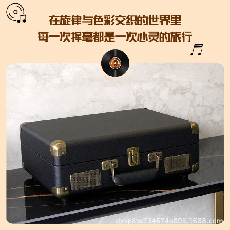 国境を越えた新製品プロフェッショナルグレードのビニールレコードプレーヤーモダンライト高級蓄音機BluetoothオーディオHiFiレコードプレーヤー|undefined