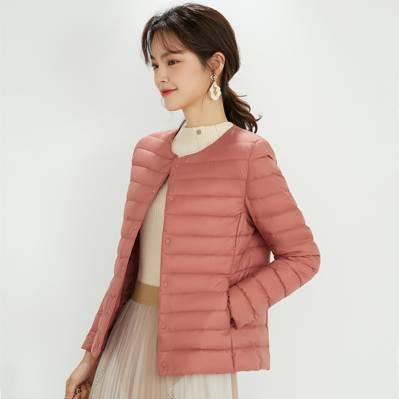 Autumn and Winter Lightweight down Jacket for Women, Short Style, Portable and Lightweight Inner Lining, White Duck down Coat, Cross-Border Autumn and Winter Season