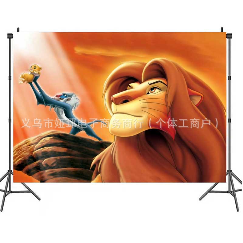Cross-border Amazon Simba Lion King background cloth children's…