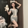 印花夏季外穿法式家居服