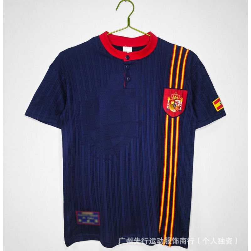Colección de fútbol retro popular Argentina Alemania Inglaterra Brasil Copa Mundial de fútbol de manga corta