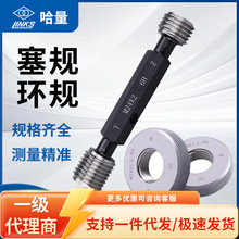哈量细牙螺纹塞环规光滑光面规通止规牙规公制粗细牙检具6H批发