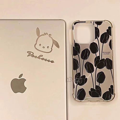 Ins style new Sanrio metal sticker simple cartoon cute Pacha dog metal sticker decorative waterproof sticker