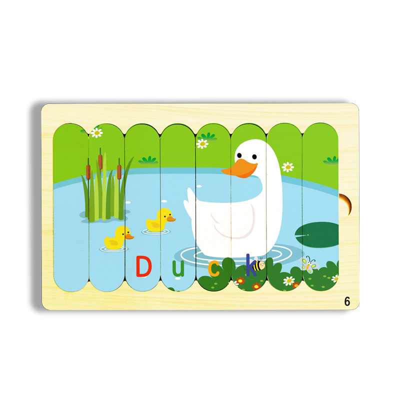 Niños barras de helado de madera puzzle de pensamiento lógico 3 + puzzle infantil de educación temprana divertido puzzle de barra de iluminación