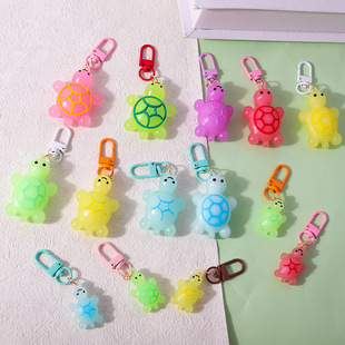 All Red Turtle Pendant Cute Doll Luminous Color Turtle Student School Bag Pendant Accessories Wholesale
