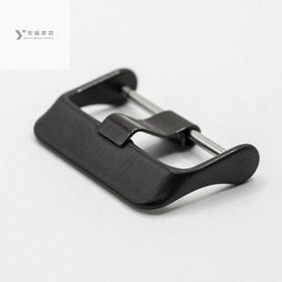 Hua Yu stainless steel clasp for GT4 representative with silicone TPU plastic tape smart wear pin buckle IP plating black