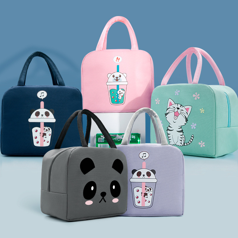 Portable Lunch Bag Cartoon Insulated Lunch Bag New Model Bento Bag Cat Lunch Bag Outdoor Meal Box Bag Meal Insulated Lunch Bag
