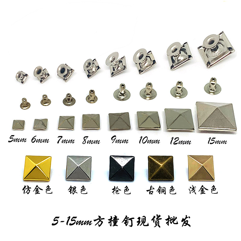 (Wholesale), square copper retro pyramid, bag, belt, (Physicals)