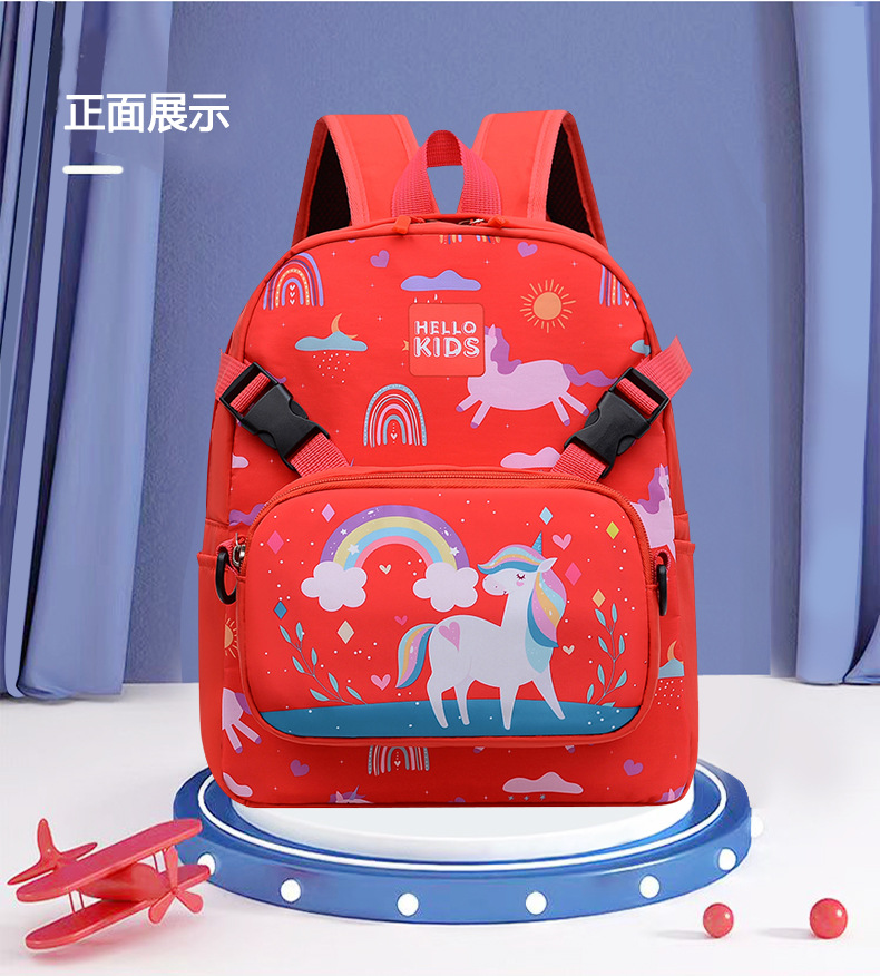 Gran capacidad nuevo estudiante de la escuela primaria mochila primer y segundo grado unicornio reducción carga chica viaje crossbody bolsa hombro