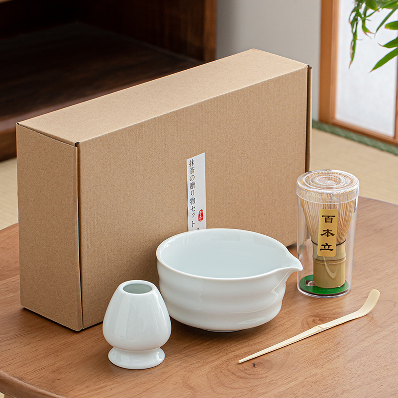 国境を越えた日本抹茶セラミック抹茶ボウル茶筅百本立抹茶道具宋代茶道ギフトボックスメーカー|undefined