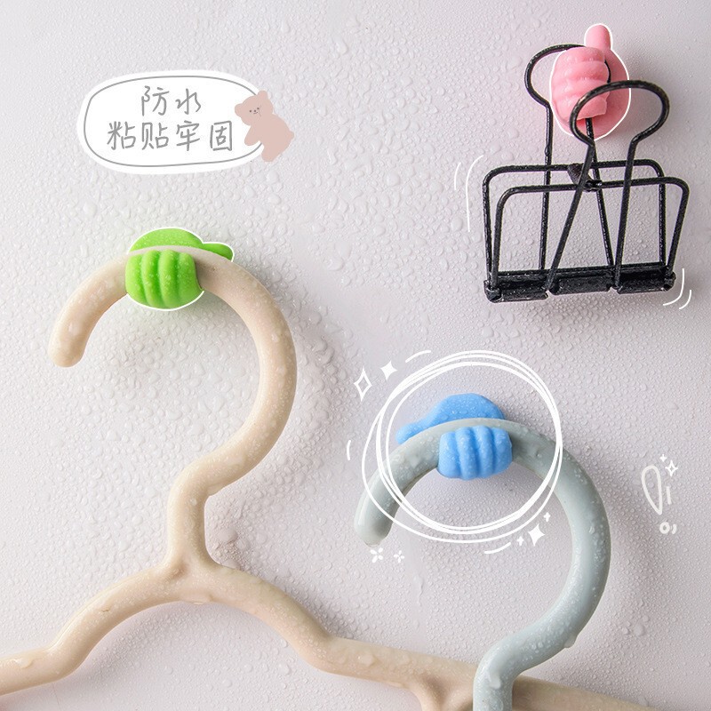 親指フッククリエイティブかわいいハブデータケーブル収納固定理器浴室キッチン親指フック|undefined