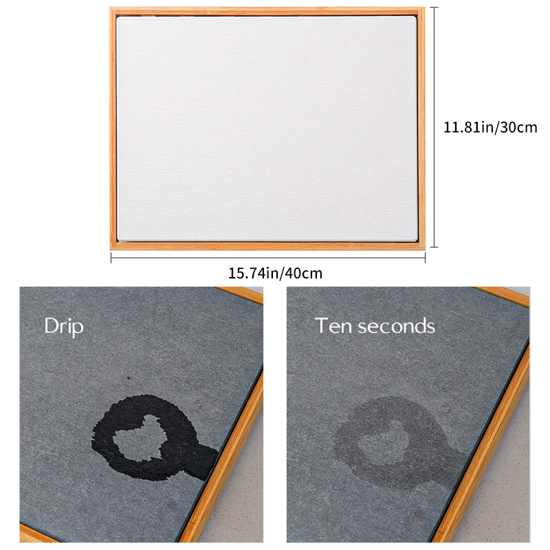 Multifuncional transfronterizo de doble capa de bambú marco de drenaje de barro de algas almohadilla de secado instantáneo cocina encimera de secado rápido cojín de taza de absorción