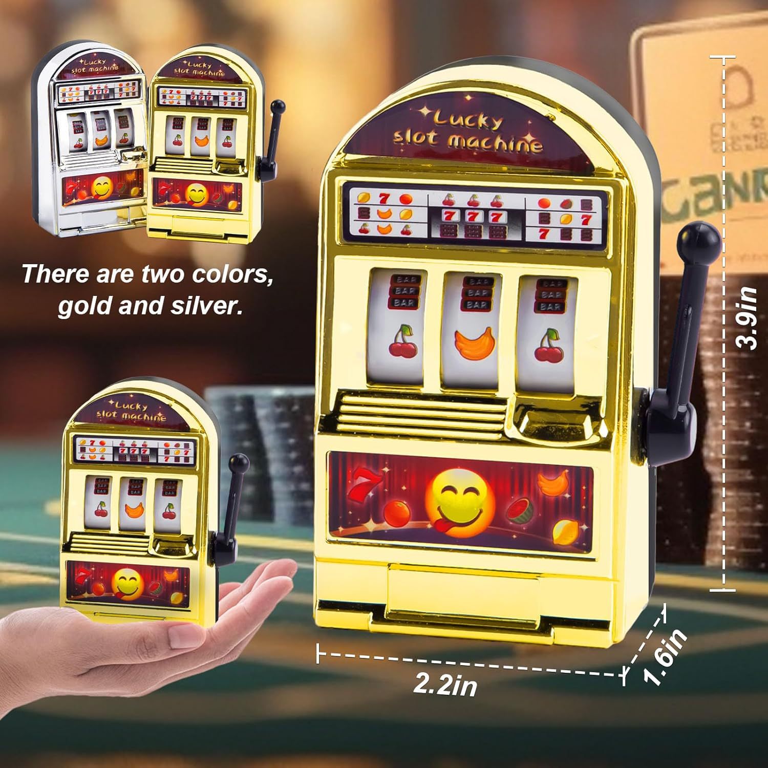 Cross-border Mini Fruit Lottery Machine, Spinning Fun Stress-relief...