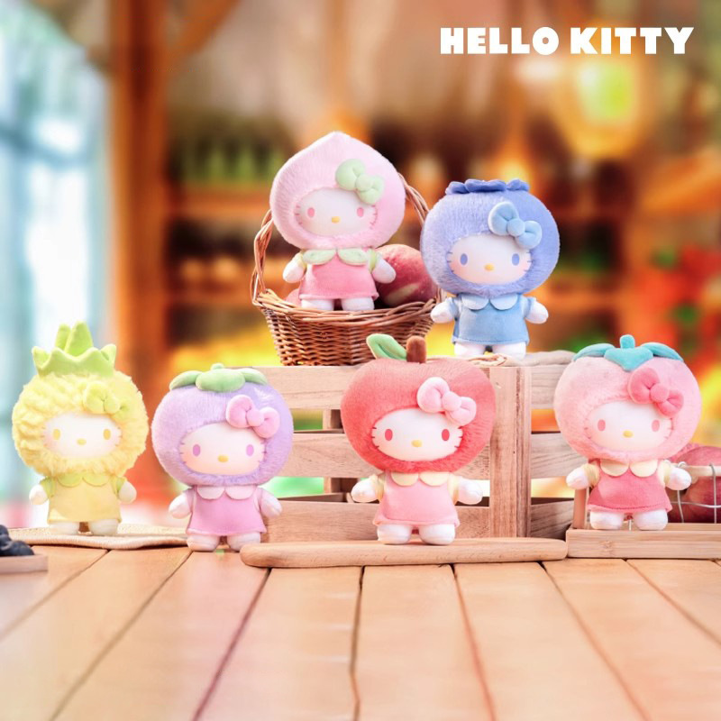 本物のサンリオハローキティフルーティーパラダイスシリーズぬいぐるみブラインドボックストレンディなフィギュアかわいい人形装飾品卸売|undefined