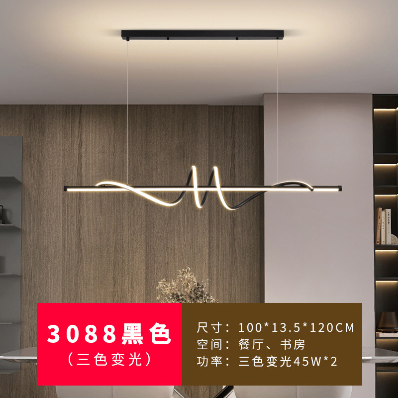 Candelabro de restaurante Lámpara de Zhongshan de lujo ligero, diseño minimalista moderno, comedor, bar, isla, mesa de comedor, lámpara, nuevo 2025