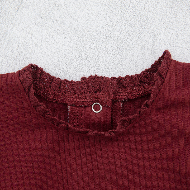 Estilo europeo y americano bebé vaina de manga larga mono mujer bebé mameluco de algodón en línea popular Amazon Venta caliente