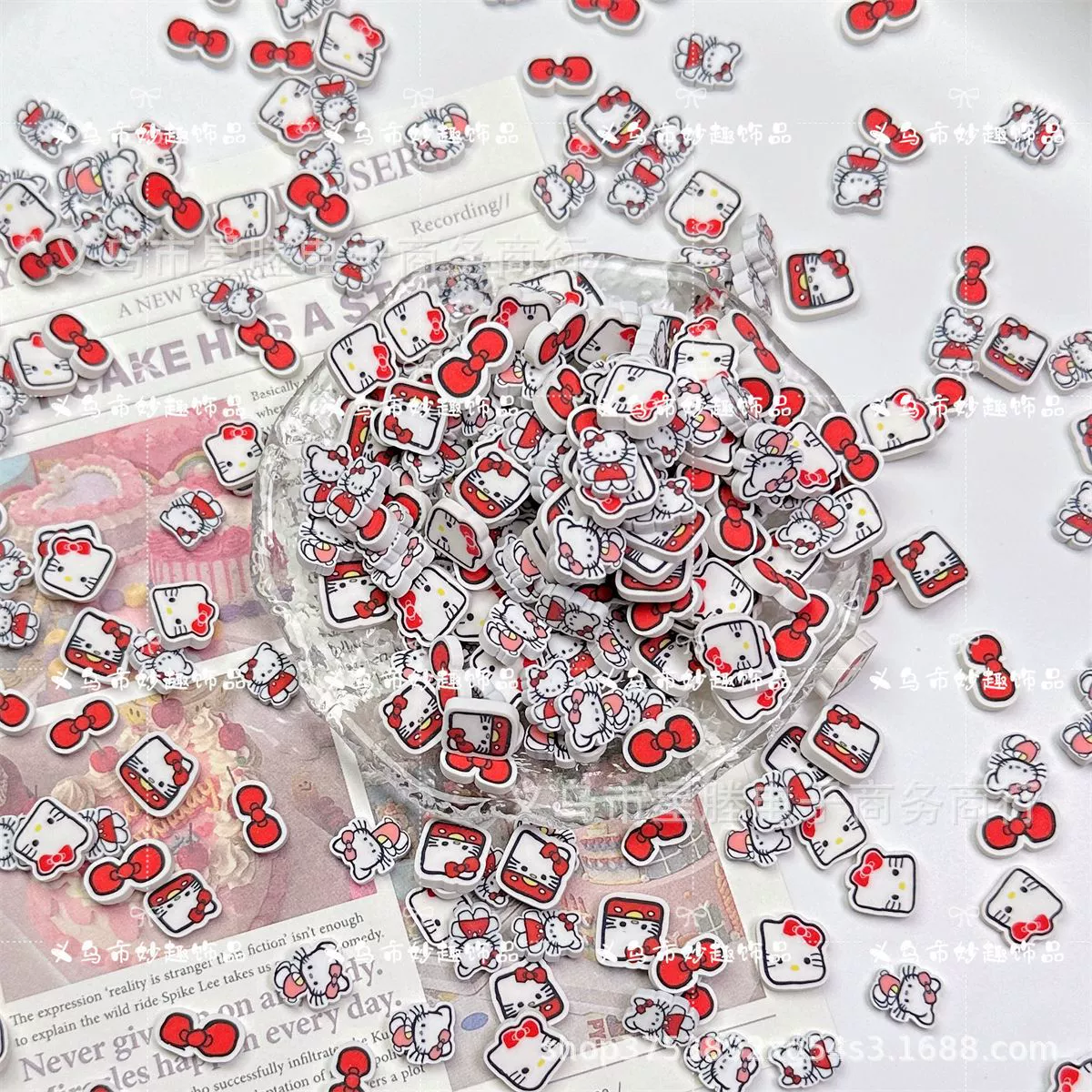 Sanrio, сливочные реалистичные керамики, слайм, ручная работа, рукоделие