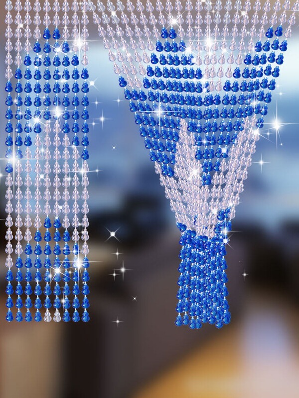 Household Mosquito-Repellent Bead Curtain, Plastic Hanging Curtain, Gourd Door Curtain, Entrance Decoration, Beaded Crystal Partition Curtain