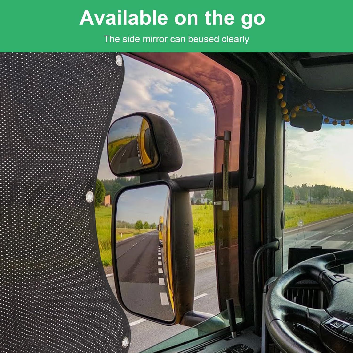 Car curtain sunshade sunscreen heat insulation sunshade car sunshade car side gear truck sunshade