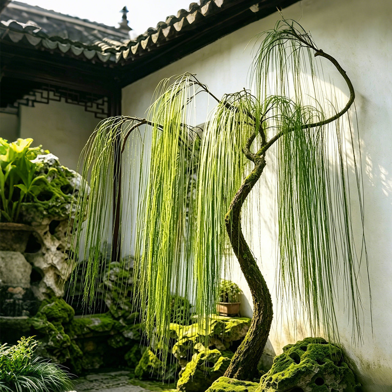 Artificial willow tree, fake willow tree branches, indoor decoration, green weeping willow tree, decorative tree, window display prop tree, fake willow branches, scenery Artificial willow tree, fake willow tree branches, indoor decoration, green weeping willow tree, decorative tree, window display prop tree, fake willow branches, scenery