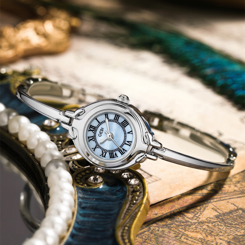 Orologio al quarzo da donna Goldie Niche, di alta qualità, compatto e con cinturino sottile, stile bracciale, semplice e di alto valore_voghion.com