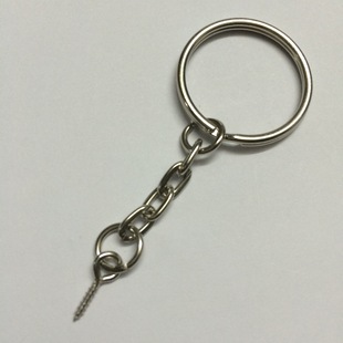 Factory direct metal key chain thread key chain key ring chain DIY jewelry accessories large bargaining