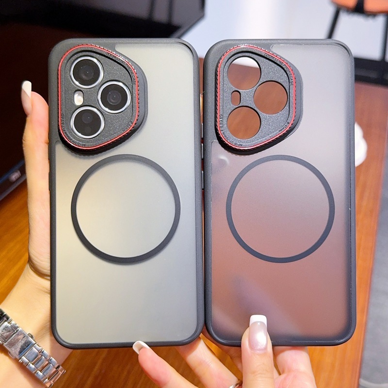 Honor 400 携帯電話ケースに適しています。パワースキン感触つや消し Magic7 磁気半透明落下防止 GTPro 保護カバー|undefined