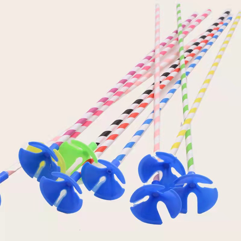 Globo titular desechable 35cm alargado papel paja fiesta pastel decoración plástico globo titular