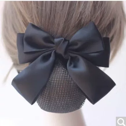 Nurse Head Flower Hair Net Student Version Stewardess Work Net Pocket Bow Bank Waiter Hair Set Hair Business