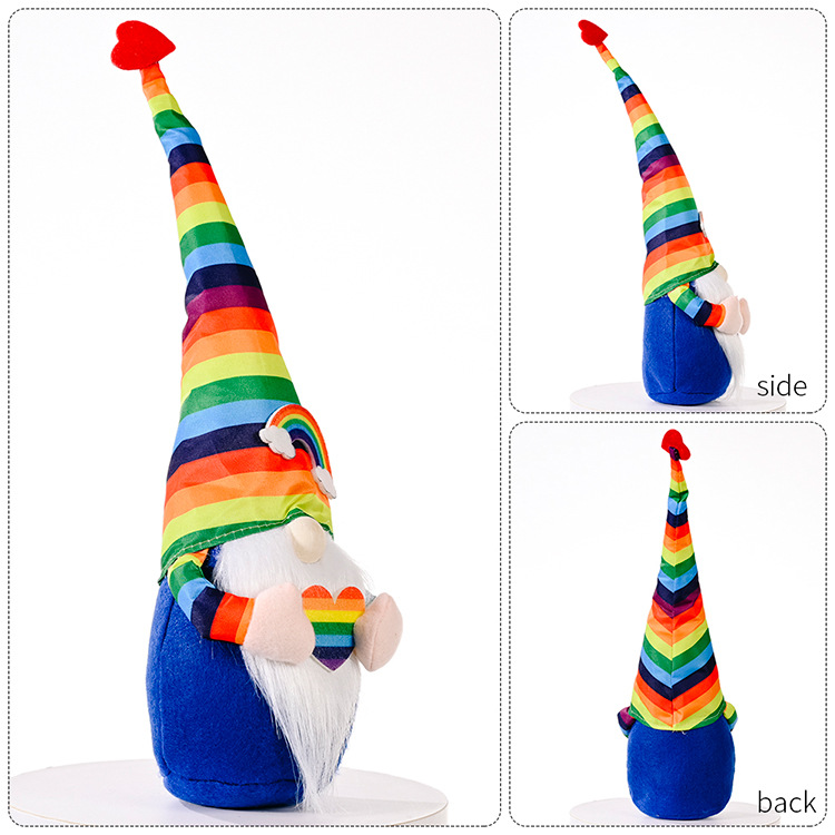 420g Weight Rudolph Doll Event & Party Supplies Christmas Casual Rainbow Polyester Party Rudolph Doll Decorations