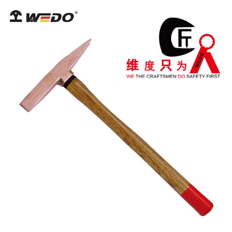 WEDO维度工具 厂家专供紫铜锤紫铜木柄除锈锤铜锤锤子手锤CO2208B