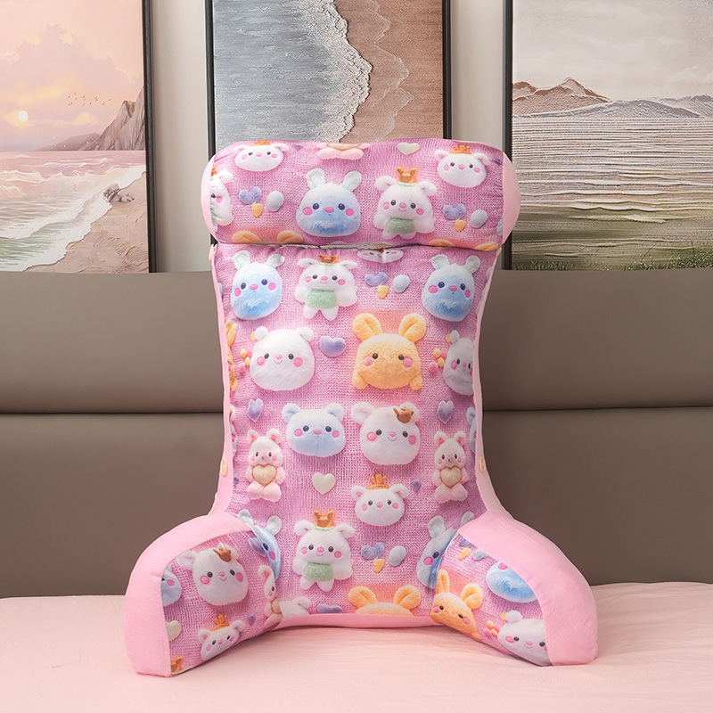 5D Bean estereoscopic impresión hielo sofá largo pierna lateral almohada para dormir almohada para niñas en la cama