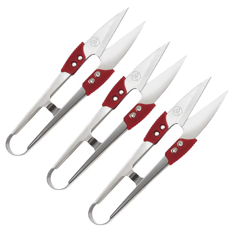 不锈钢纱剪 剪线头u型剪刀  护手纱剪  服装小剪刀 弹簧剪刀