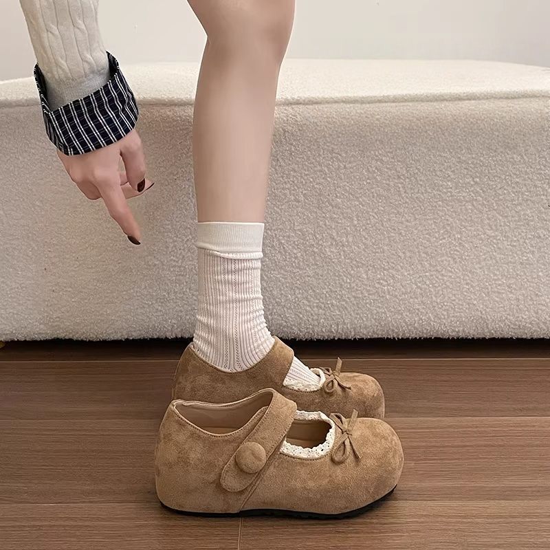 Women's 2026 Summer New Style Height-Increasing Thick-Soled Full-Coverage Birkenstock Shoes with Bowknot, Cute Round-Toe Retro Mary Jane Shoes Women's 2026 Summer New Style Height-Increasing Thick-Soled Full-Coverage Birkenstock Shoes with Bowknot, Cute Round-Toe Retro Mary Jane Shoes